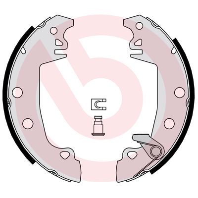 Brake Shoe Set - S 61 537 BREMBO