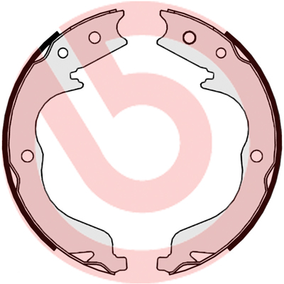 Brake Shoe Set, parking brake - S 61 542 BREMBO