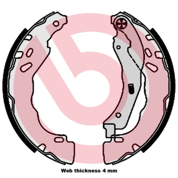 Brake Shoe Set - S 61 544 BREMBO