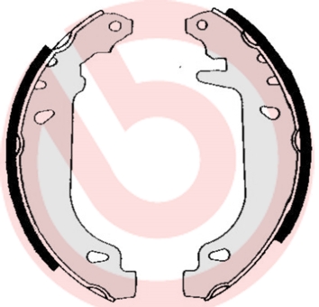Brake Shoe Set - S 68 520 BREMBO
