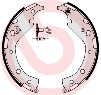 Kit ganasce freno - S 83 549 BREMBO