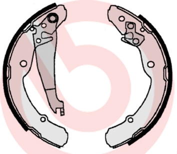 Brake Shoe Set - S 85 516 BREMBO