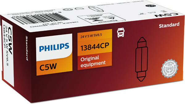 lemputė, valstybinio numerio apšvietimas - 13844CP PHILIPS