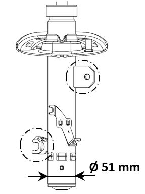 Амортизатор - 3338005 KYB