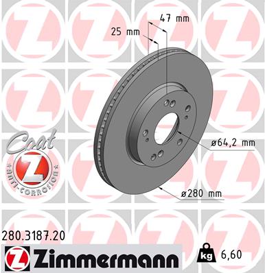 Discofreno - 280.3187.20 ZIMMERMANN