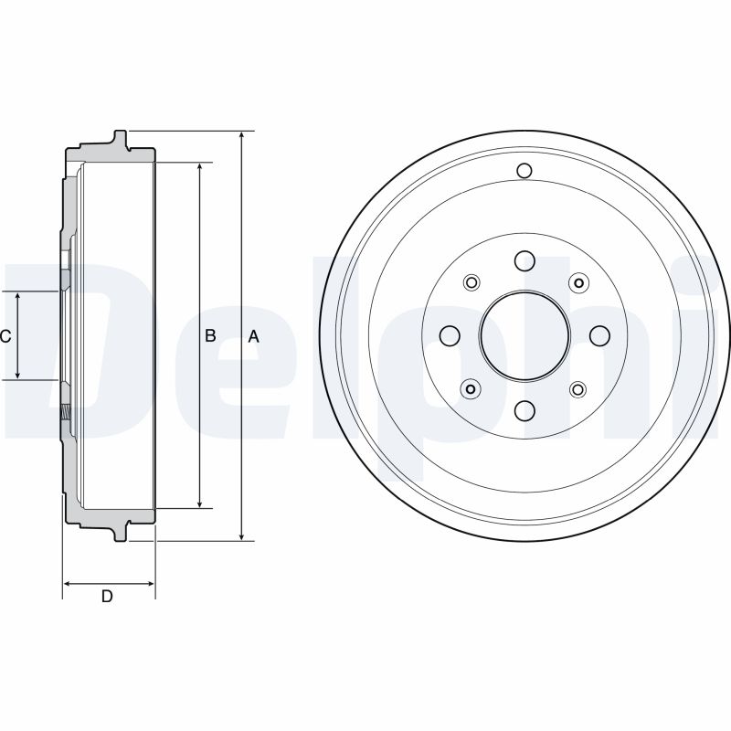 Brake Drum - BF503 DELPHI