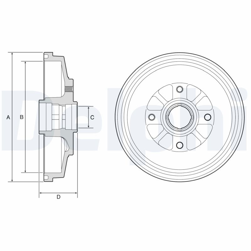 Brake Drum - BF577 DELPHI