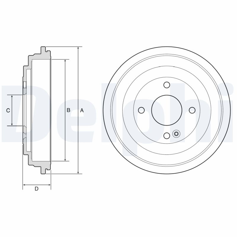 Brake Drum - BF592 DELPHI