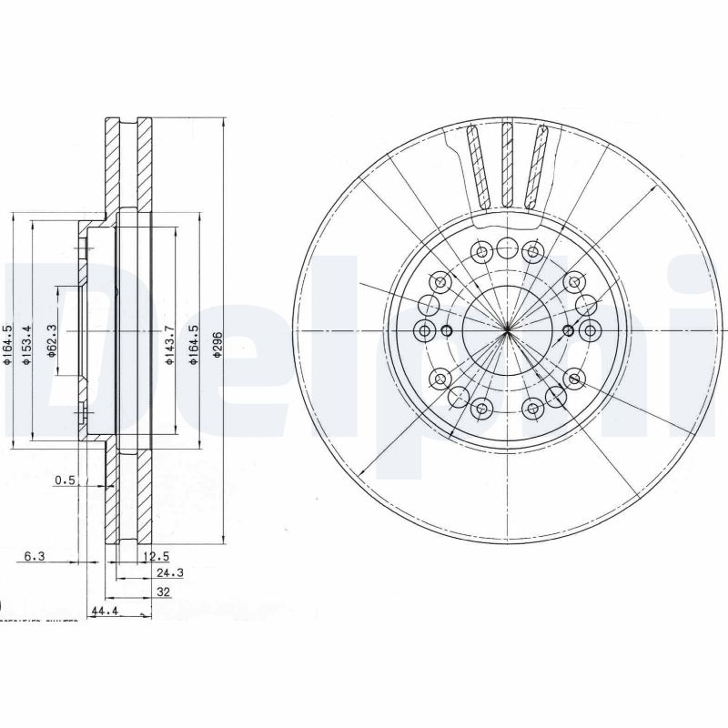 Brake Disc - BG2829 DELPHI