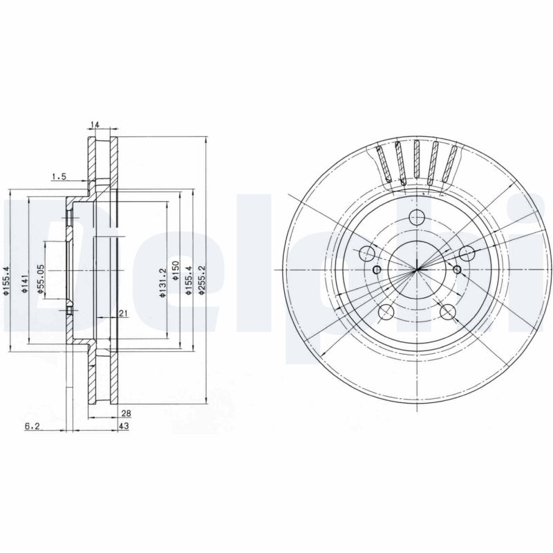 Discofreno - BG3187 DELPHI