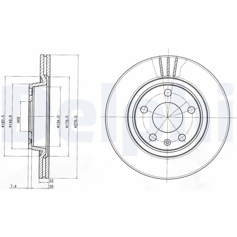 Brake Disc - BG3198 DELPHI
