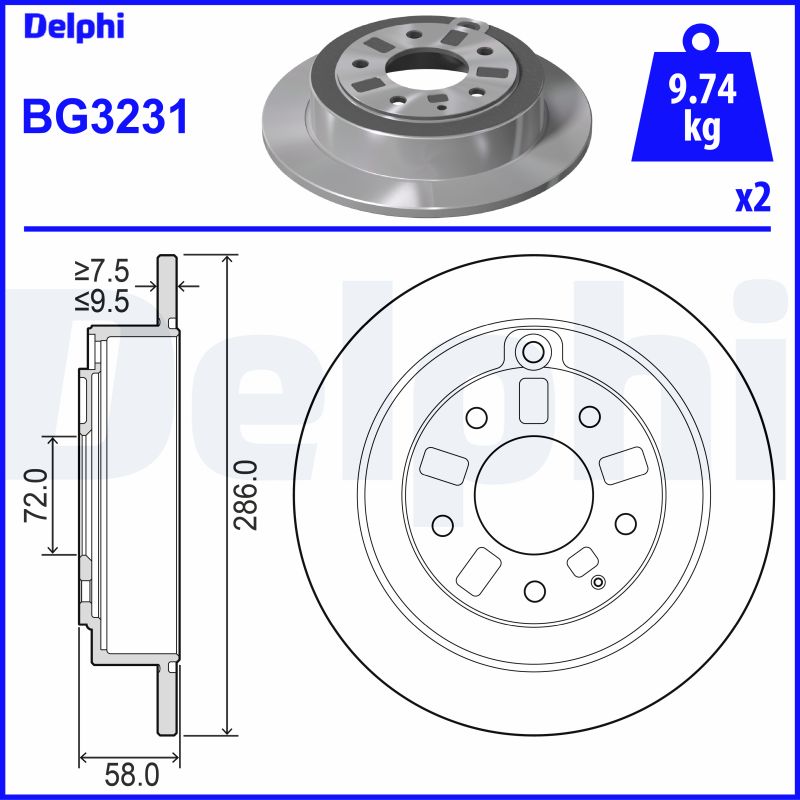 Discofreno - BG3231 DELPHI