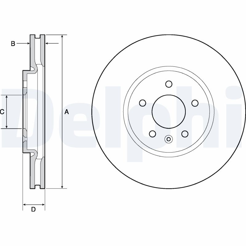 Brake Disc - BG4672C DELPHI