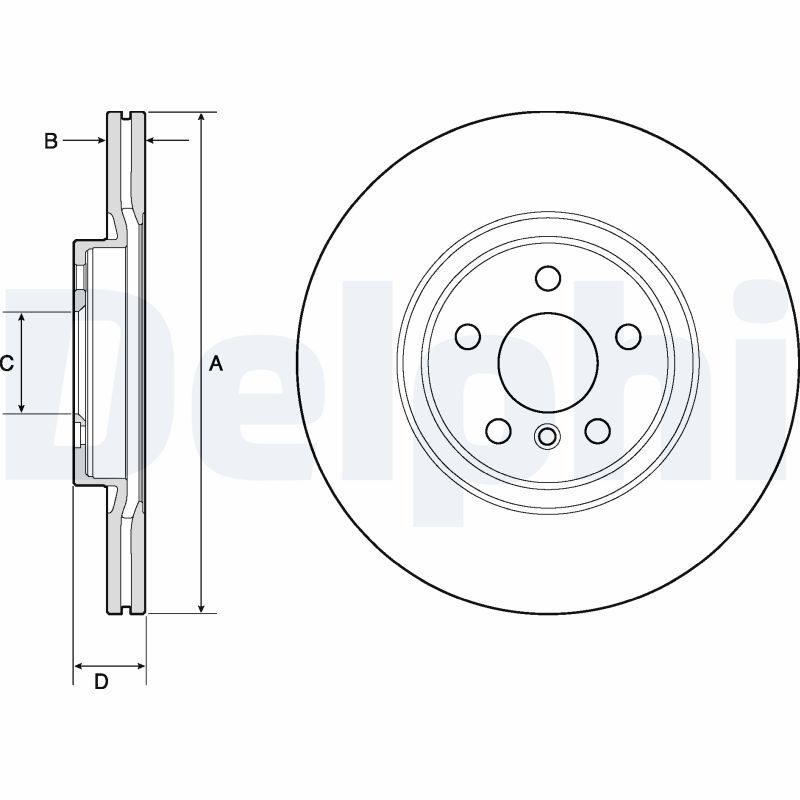 Brake Disc - BG4780C DELPHI