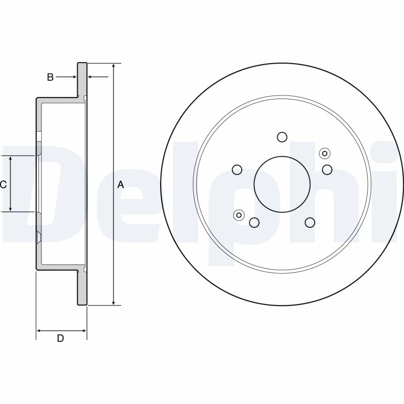 Brake Disc - BG4940C DELPHI