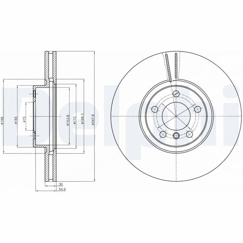 Brake Disc - BG9063C DELPHI
