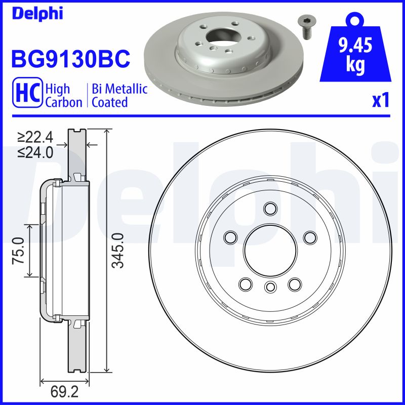 Discofreno - BG9130BC DELPHI