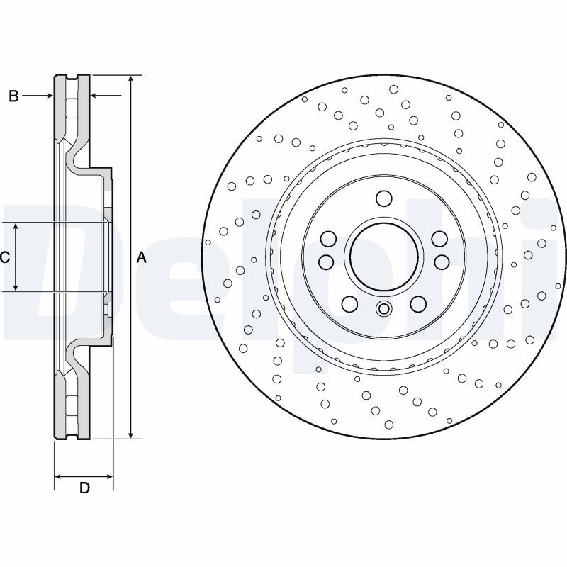 Brake Disc - BG9149C DELPHI