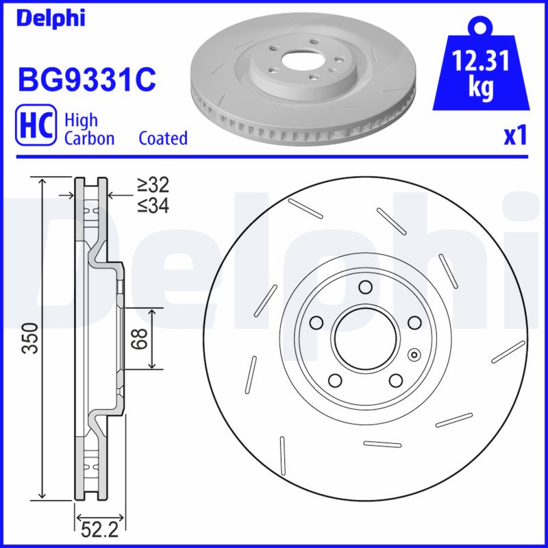 Discofreno - BG9331C DELPHI