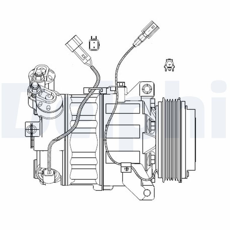 Compressor, air conditioning - CS20482 DELPHI
