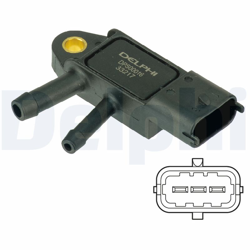 Sensor, exhaust pressure - DPS00016 DELPHI