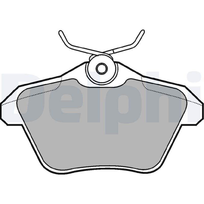 Brake Pad Set, disc brake - LP1018 DELPHI