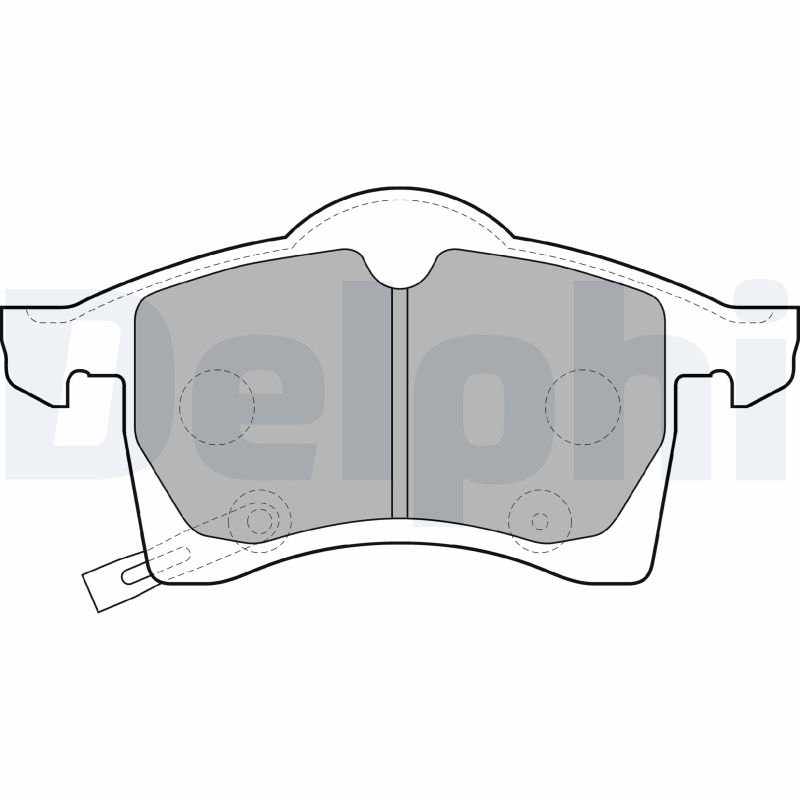 Brake Pad Set, disc brake - LP1309 DELPHI