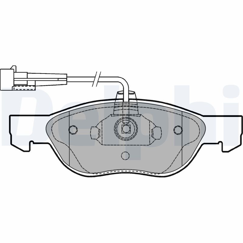 Brake Pad Set, disc brake - LP1413 DELPHI