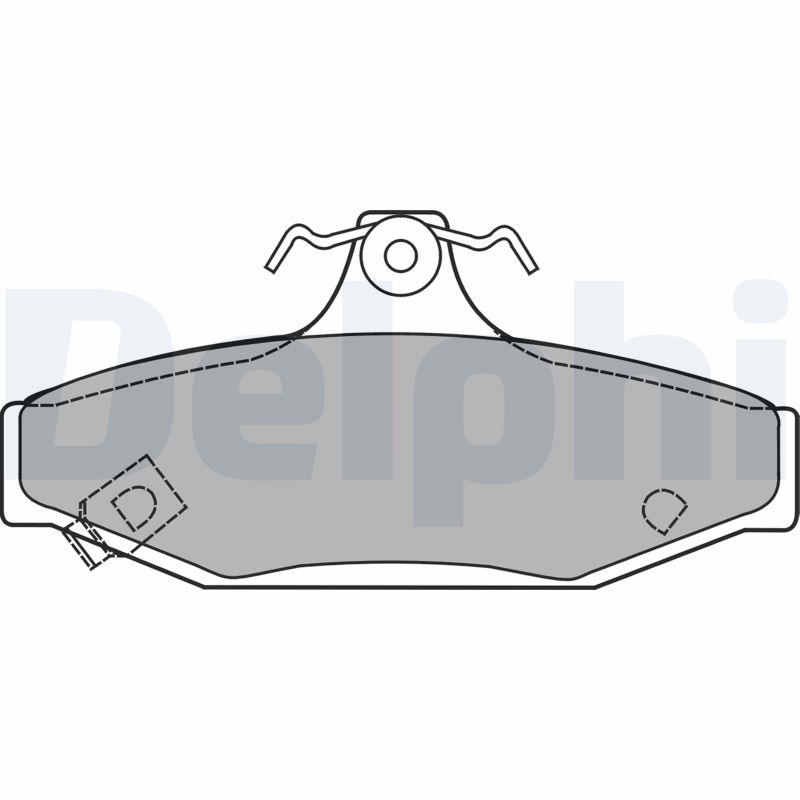 Brake Pad Set, disc brake - LP1420 DELPHI