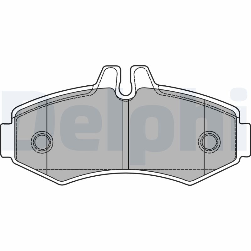 Brake Pad Set, disc brake - LP1425 DELPHI