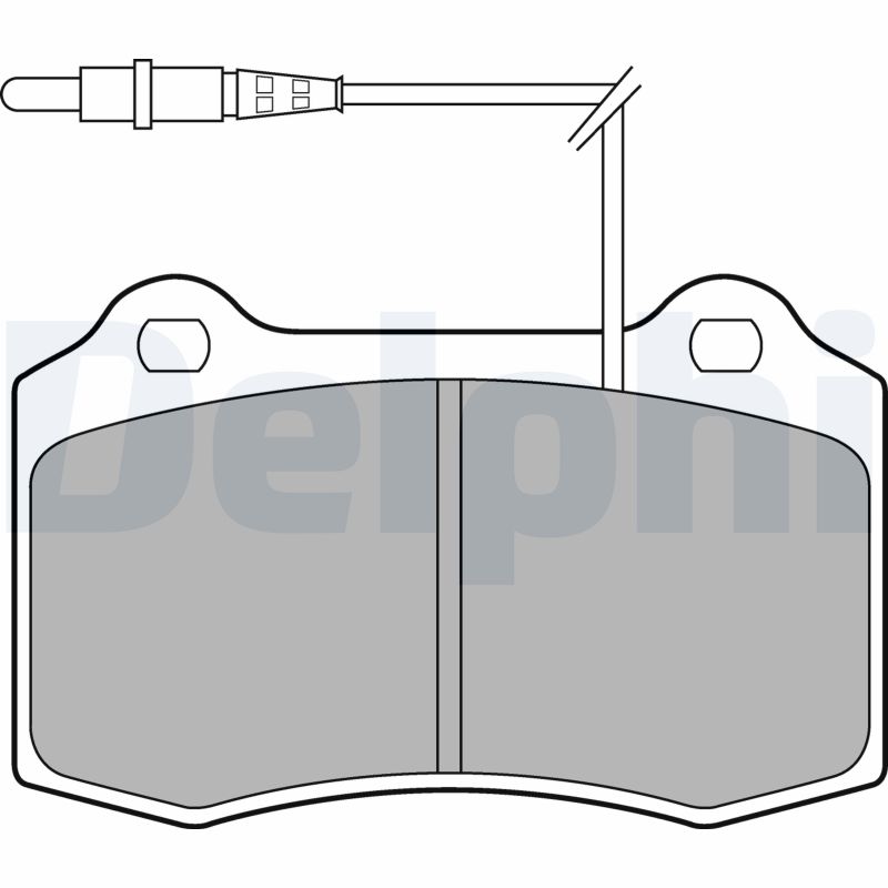 Brake Pad Set, disc brake - LP1457 DELPHI