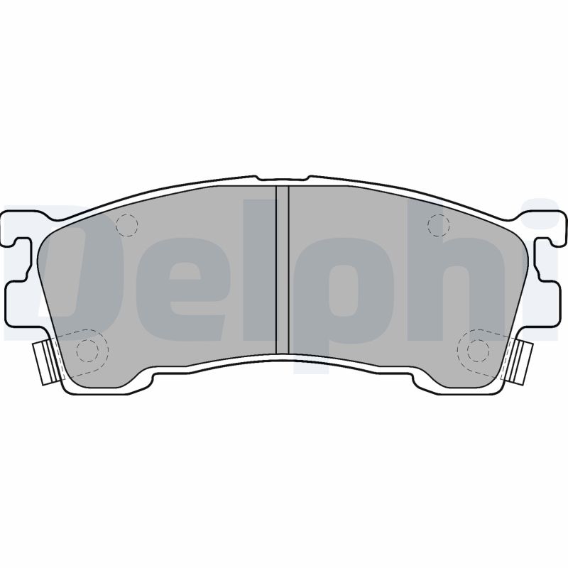 Brake Pad Set, disc brake - LP1518 DELPHI