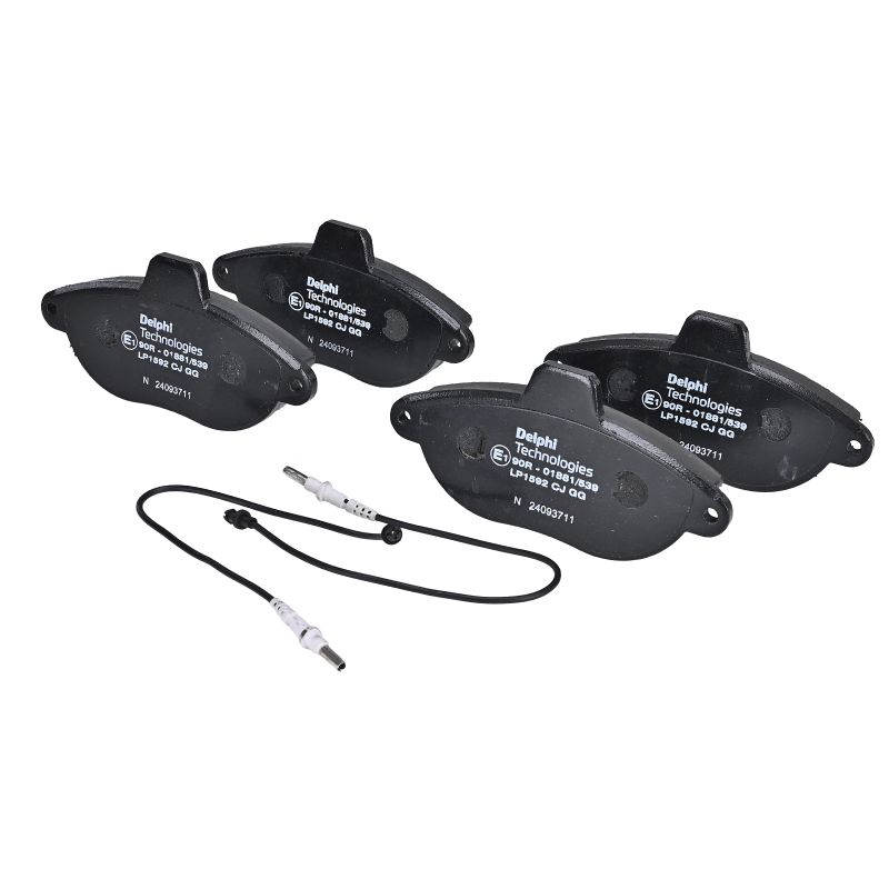 Brake Pad Set, disc brake - LP1592 DELPHI