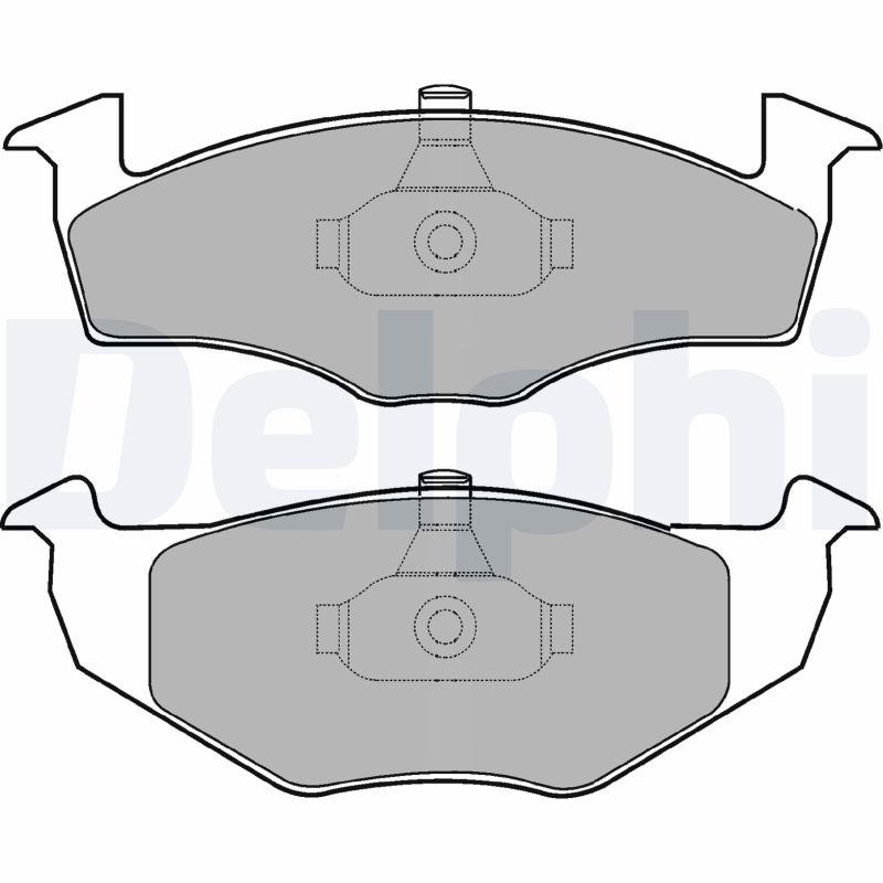 Brake Pad Set, disc brake - LP1601 DELPHI
