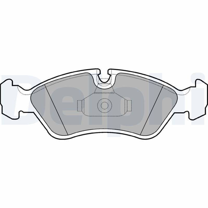 Brake Pad Set, disc brake - LP1605 DELPHI