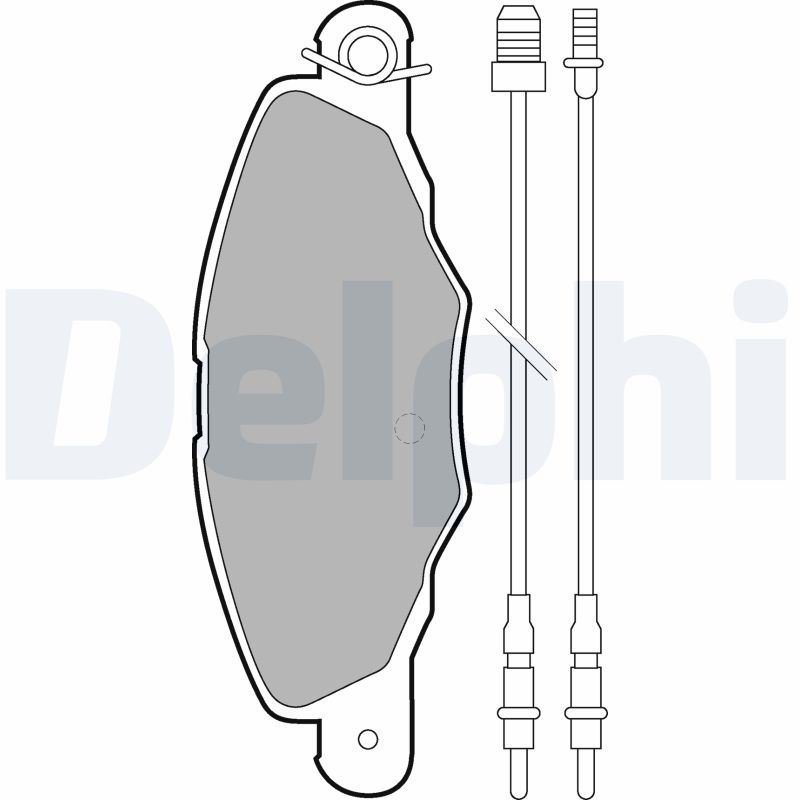 Kit pastiglie freno, Freno a disco - LP1629 DELPHI