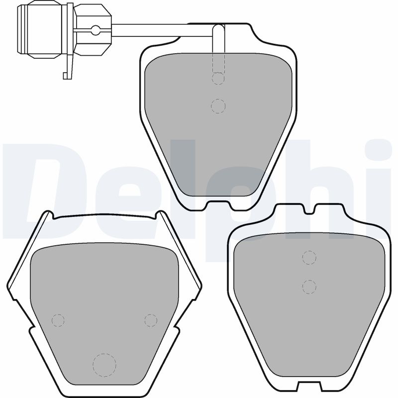 Brake Pad Set, disc brake - LP1633 DELPHI