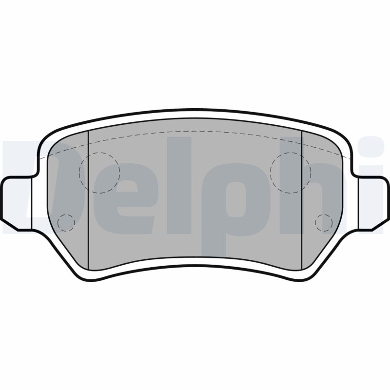 Brake Pad Set, disc brake - LP1681 DELPHI