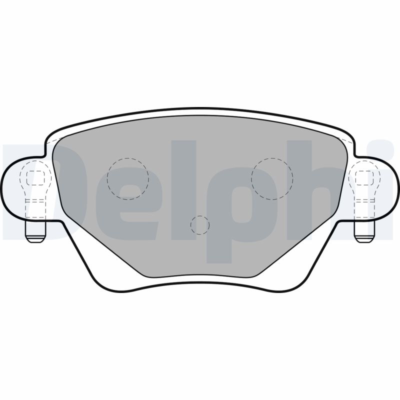 Brake Pad Set, disc brake - LP1682 DELPHI
