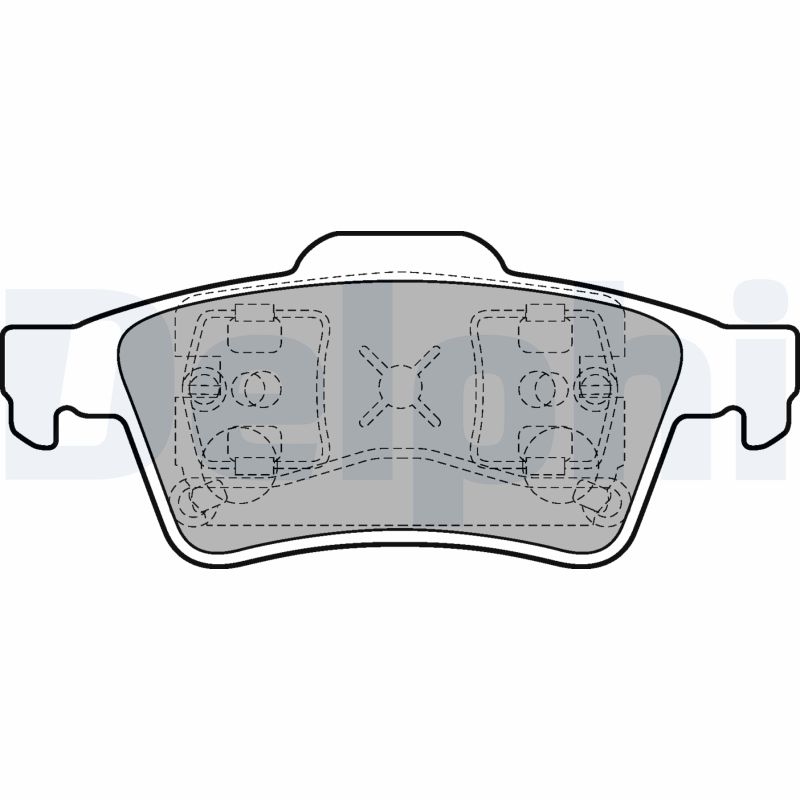 Brake Pad Set, disc brake - LP1701 DELPHI