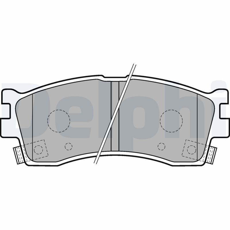 Brake Pad Set, disc brake - LP1702 DELPHI