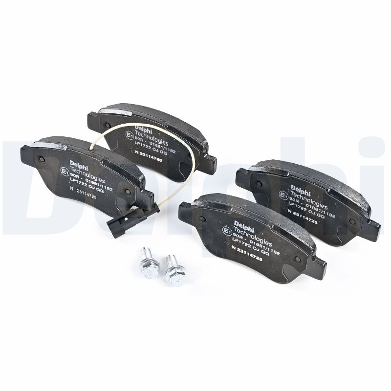 Brake Pad Set, disc brake - LP1722 DELPHI