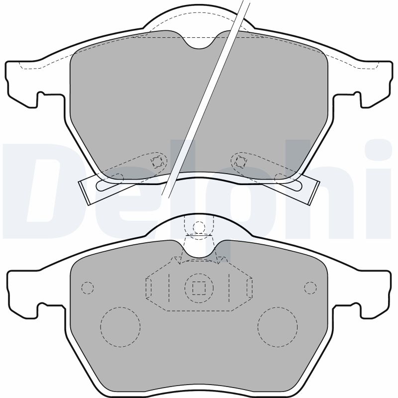 Brake Pad Set, disc brake - LP1731 DELPHI