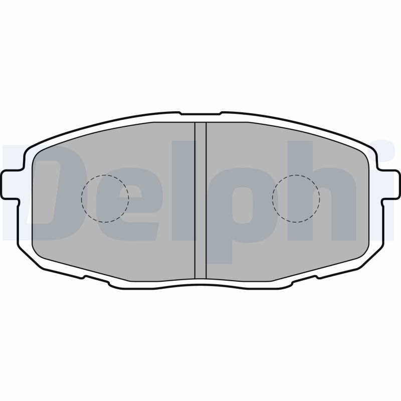Brake Pad Set, disc brake - LP1819 DELPHI