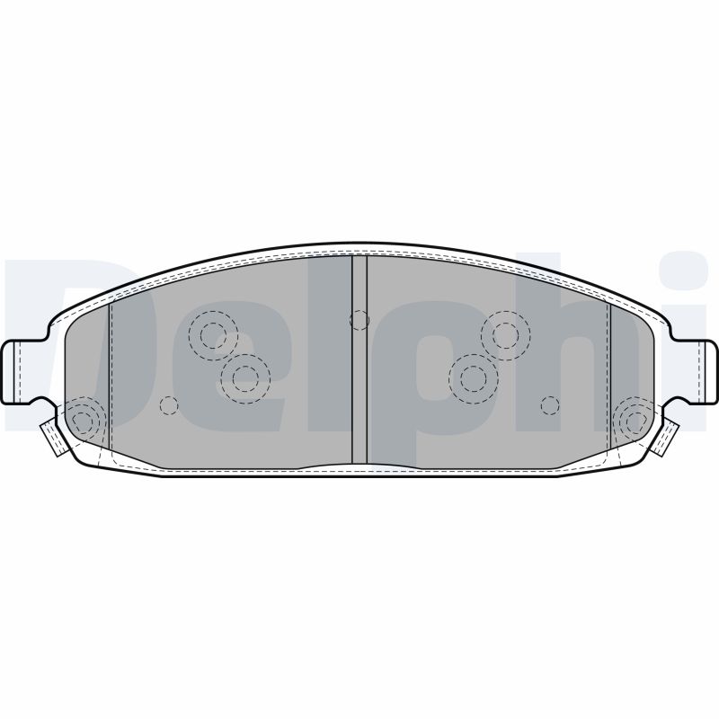 Brake Pad Set, disc brake - LP1931 DELPHI