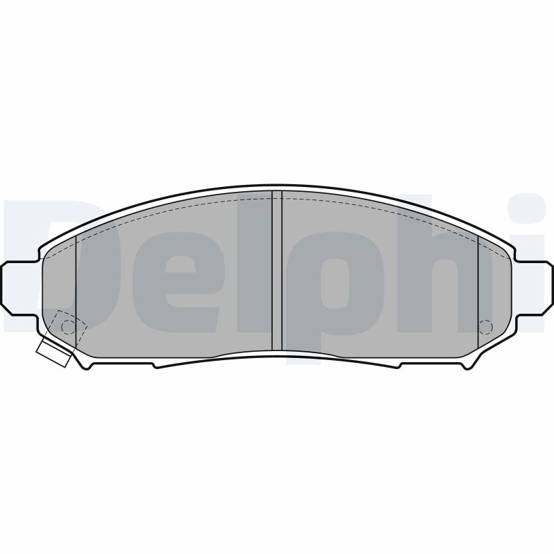 Brake Pad Set, disc brake - LP2011 DELPHI