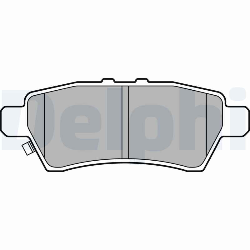 Brake Pad Set, disc brake - LP2016 DELPHI