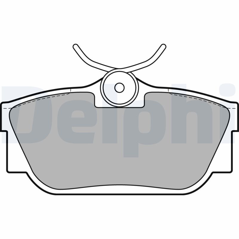 Brake Pad Set, disc brake - LP2019 DELPHI