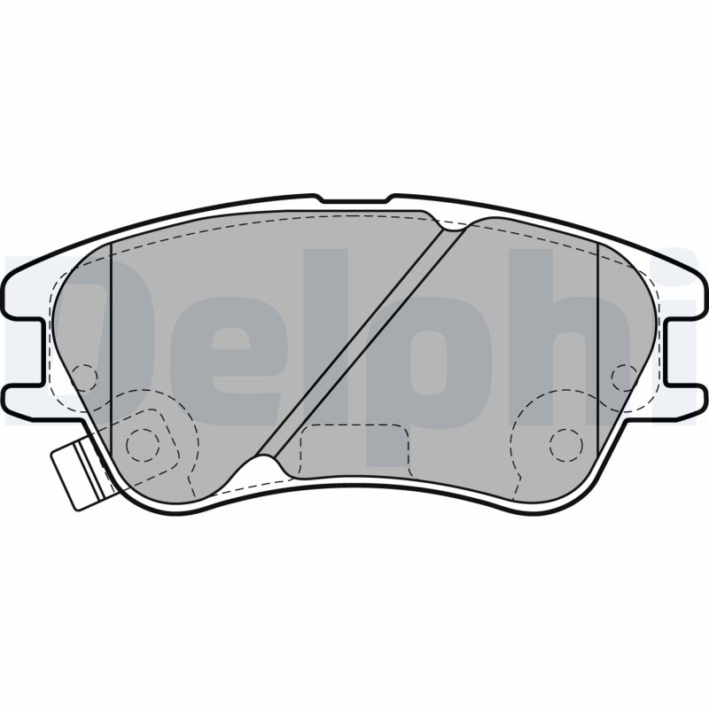 Brake Pad Set, disc brake - LP2062 DELPHI