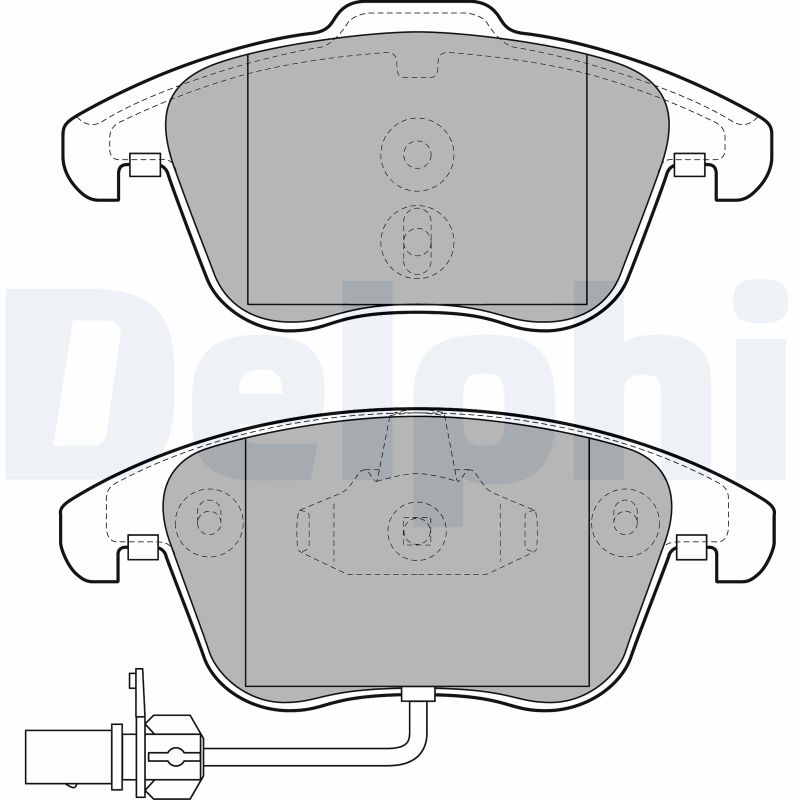Brake Pad Set, disc brake - LP2107 DELPHI